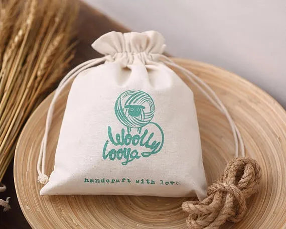 10*15cm Custom Cotton Linen Jewelry Packaging Drawstring Pouch Blue Linen Jewelry Drawstring Pouch