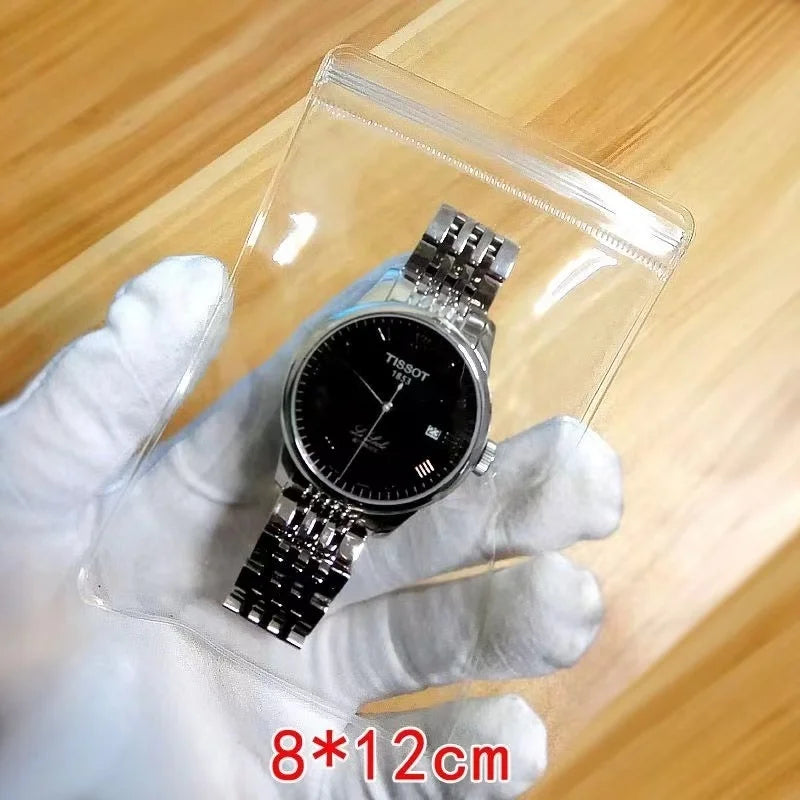 100pcs Reclosable Clear Zip Lock Ziplock Storage Bags Transparent Plastic Zipper Package Small Jewelry Bag for Jewelry With Logo