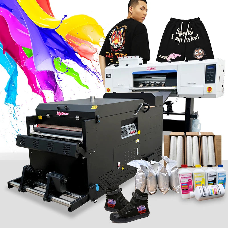 Hot Sell Cheapest 24  60cm Dtf Printer 4 Head I3200 Xp600 Dtf Printer Printing Machine