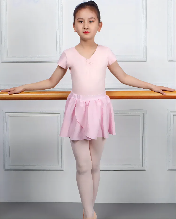 Wholesale Children's Dance Skirt Ballet Dancewear Ruffled pink Tutu Girls Dance Skirt Art test Dress Chiffon Skirt