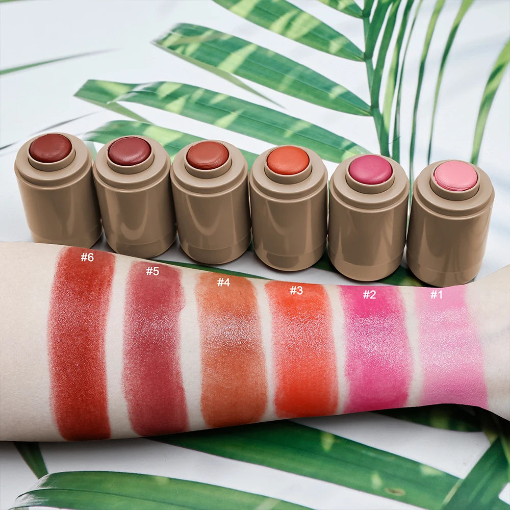 Custom Logo High Pigment Blusher Custom Private Label Cream Waterproof Matte Cream Blush Stick