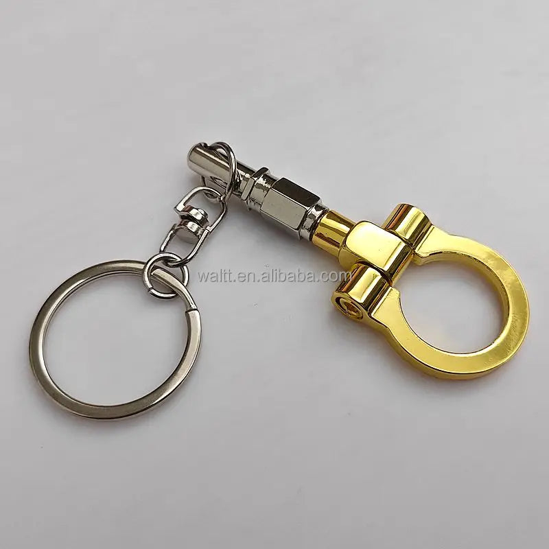 Custom Car Trailer Hook Keychain - Mini Simulation Metal Automotive Ornament/Pendant