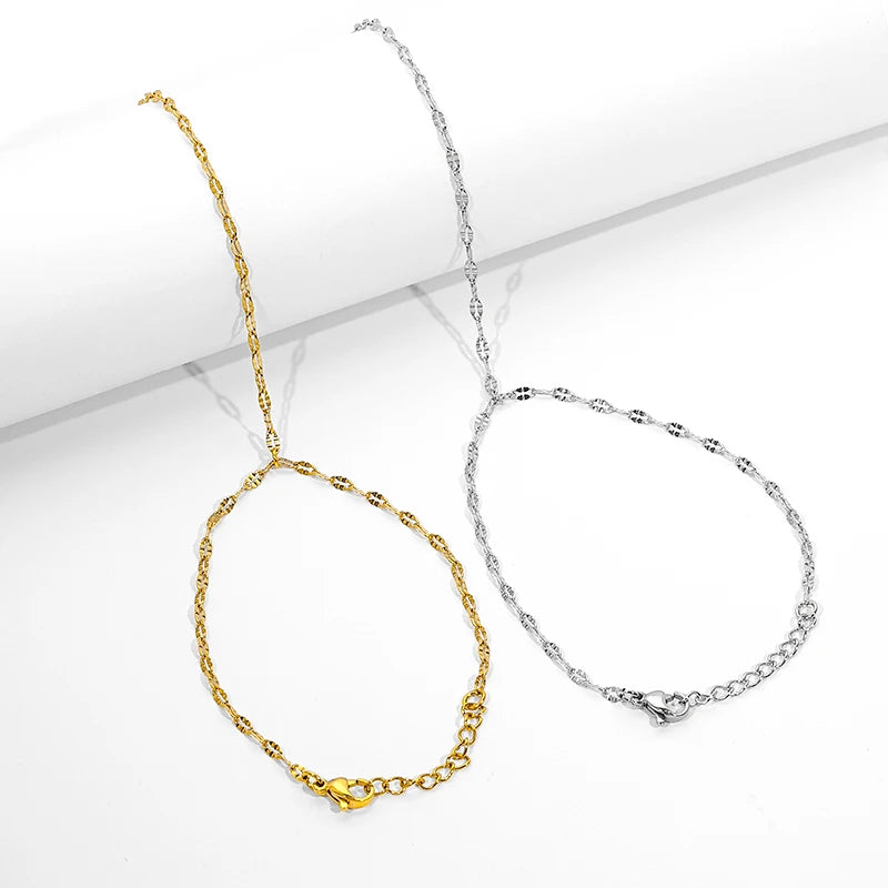New Arrival Bangle Slave Chain Beads Link Interweave Finger Rings Hand Harness Bracelets Gold Silver Color for Women Jewelry