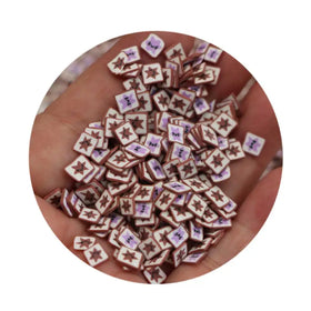 Small Peanut Butter and Jelly Bread Toast Polymer Clay Non Edible Sprinkles Miniature Food