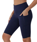 New 2026 Design Trending Style TikTok Women's High Waisted Biker Shorts with Side Pockets Butt Lifting Workout Gym Yoga Shorts