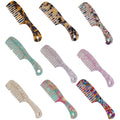 KUACHI Customized European and American Fashion Acetate Comb Exquisite Large Anti-Static Hair Combs for Women
