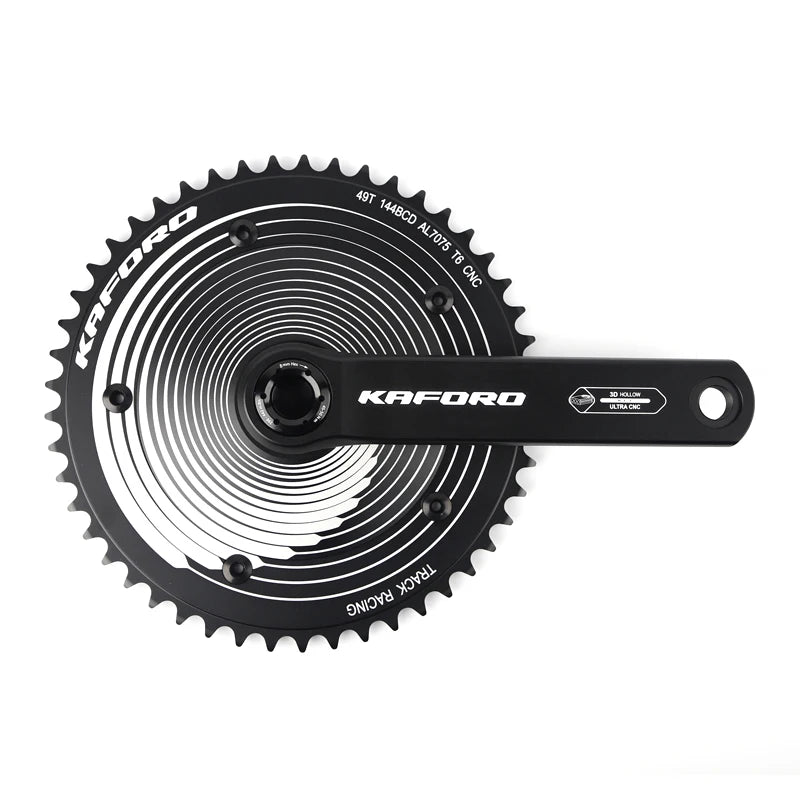 KAFORO TK01 2023 Aluminum 7075 Hollow Integrated Crankset 165mm Bicycle Crank Set New Design for Road Bicycles