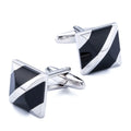 Black Agate Shell Tuxedo Cufflinks New French Style Shirt Copper Wedding Banquet Business Men's Buttons Sleeve Pin Cuff Links