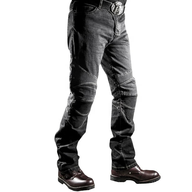 2021 New Design Motorcycle Pants Men Moto Jeans Protective Gear Riding Touring Motorbike Trousers PK717 Hiking Pants Blue