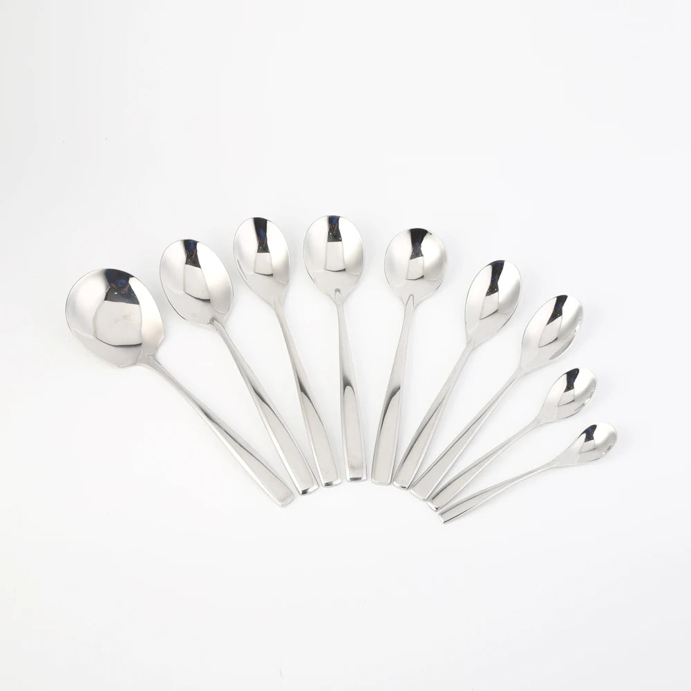 Wholesale High Mirror Polish Flatware Set Stainless Steel Cutlery Silverware Tableware for Restaurant and Hotel