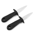 Professional Stainless Steel Oyster Shucking Knife Manual Seafood Shell Opener with Non-Slip Handle Durable Kitchen Tool