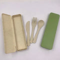 Custom 3 in 1 Plastic Fork Knife Spoon Personalized Travel Cutlery Set With Case