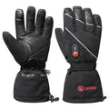 SAVIOR Heated Leather Gloves Waterproof and Windproof for Men and Women for Skiing Cycling Rechargeable Battery for Winter