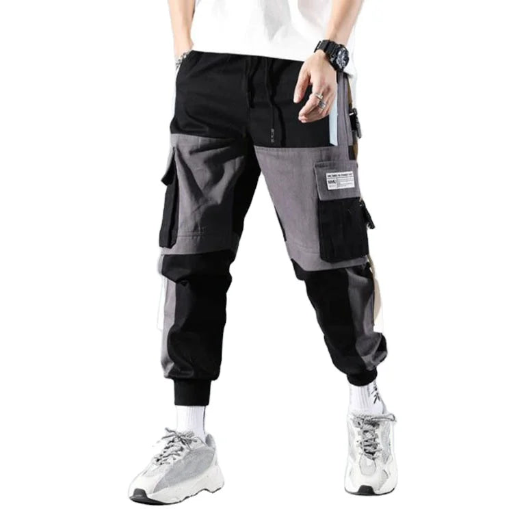 Streetwear Mens Multi Pockets Cargo Harem Pants Hip Hop Casual Male Track Pants Joggers Trousers Fashion Harajuku Men Pant