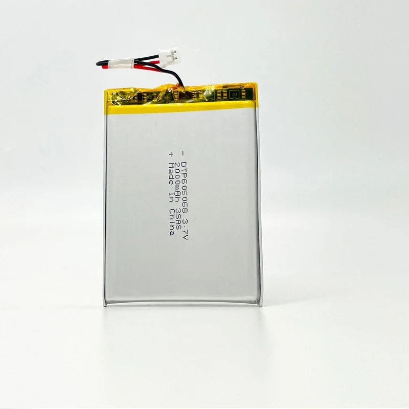 Factory Supply 50*68mm Lithium Rechargeable Batteries DTP 605068 3.7V 2000mAh Lipo 3000mAh Li Polymer Ion Battery with KC