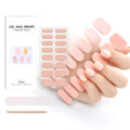 Factory Direct Wholesale UV Gel Nail Strips Non-Toxic Fashionable Semi Cured Gel Nail Stickers for Daily Nail Art DIY