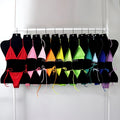 S573 Fashion European Crystal Bikini Swimwear Rhinestone Thong Bikini Swimwear Swimsuit Set