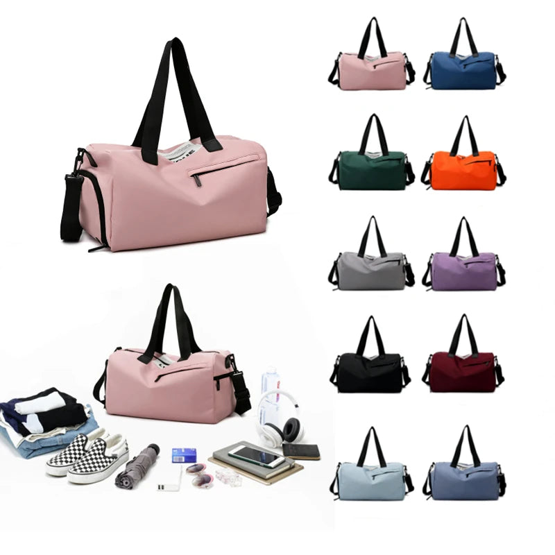 New Arrivals Custom Nylon Portable Durable Travel Bag for Gym Exercise Waterproof Fabric Gym Bag with Branded Logo Duffle Bag