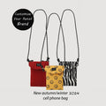 2024 New Arrival Custom Print Cross Body Mobile Phone Bag Quilting Mini Crossbody Shoulder Bags