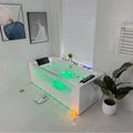 Icegalax 2 Person Luxurious Freestanding Air Bubble Massage Jet Whirlpool Bathtub Acrylic Hot Spa Bath Tub for Adults