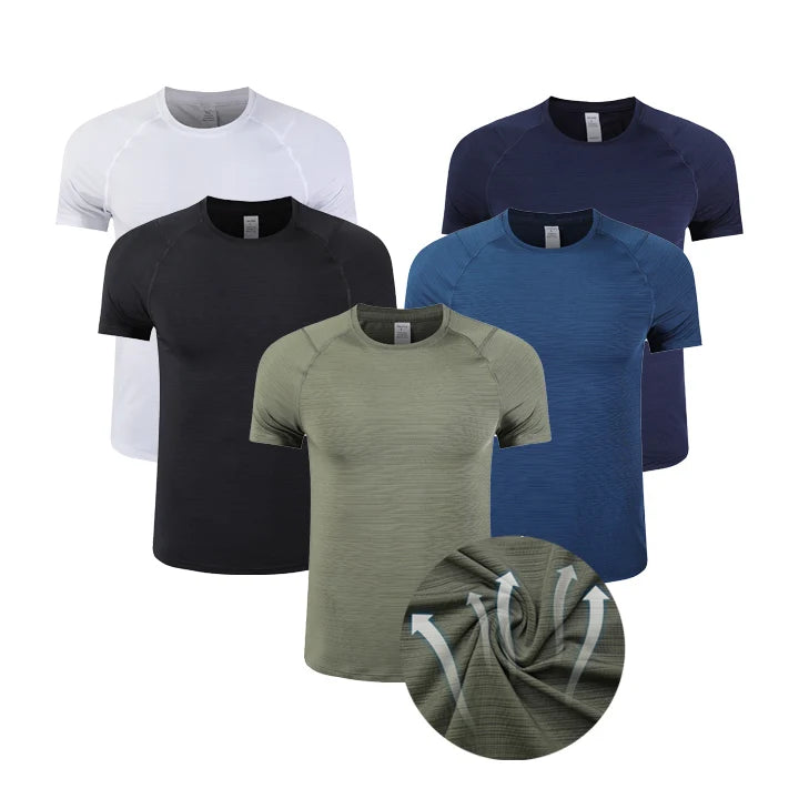 Manufacturers Custom Activewear Workout Dry Fit Running Sport T Shirt Compression Gym Shirt Men