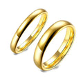 Stocked Wholesale 18k Gold Titanium Steel Adjustable Plain Ring