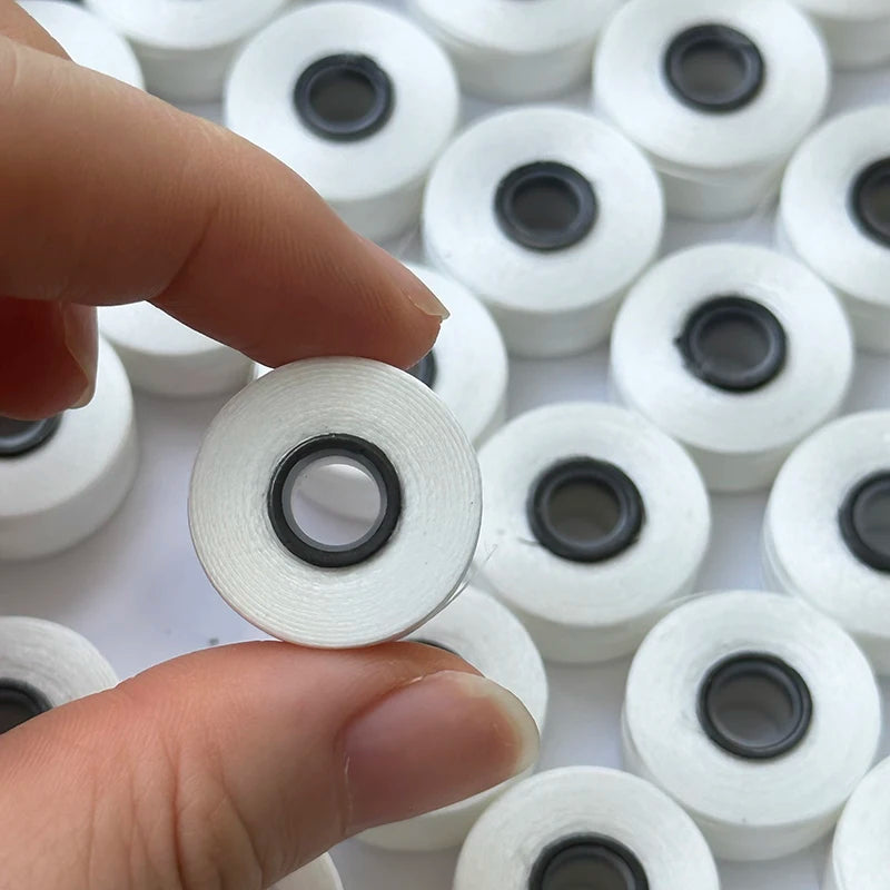 With Magnetic Core 144 Pcs Magnetic Side Pre-wound Bobbins Polyester Thread for All Embroidery Machine Type L Bobbin Thread