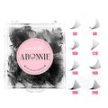 Abonnie Pointy Thin Base Pro Made Eyelash Trays Bulk Loose Volume Fans 12D 20D Korean Pbt 0.05 Mink Promade Lash Extension Fans
