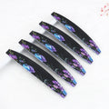 Ziri Professional Disposable Nail File Emery Board Halfmoon 100/180 Custom Logo Private Label Wholesale Manicure Nail Art Tool