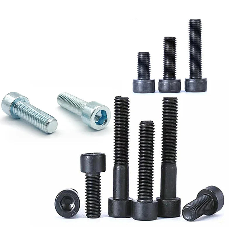 DIN 912 Carbon Steel Hex Socket Head Screws Diy Grade Black Oxide Fine Thread M8 M9 M16 M27 DH Brand