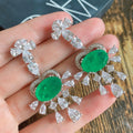 Light Luxury and Fashionable Earrings with a Super fairy Temperament Micro Inlaid with Zirconium Tassel Earrings