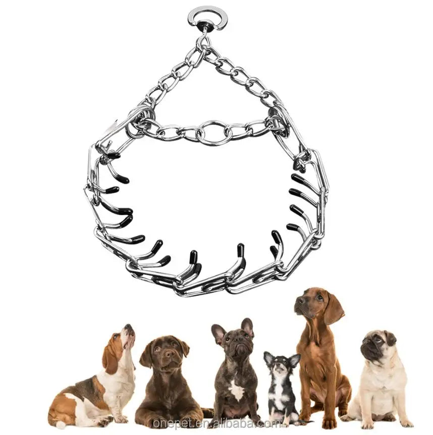 Classic Durable Dog Training Collar with Removable Stimulation & Anti-Bark Buckle Convenient Leash Type for Effective Training