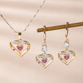 Wholesale Fashion Dubai 18K Solid Gold Oro Joyeria Paw Cooper Alloy Earrings Necklace Sets Jewelry Set for Women