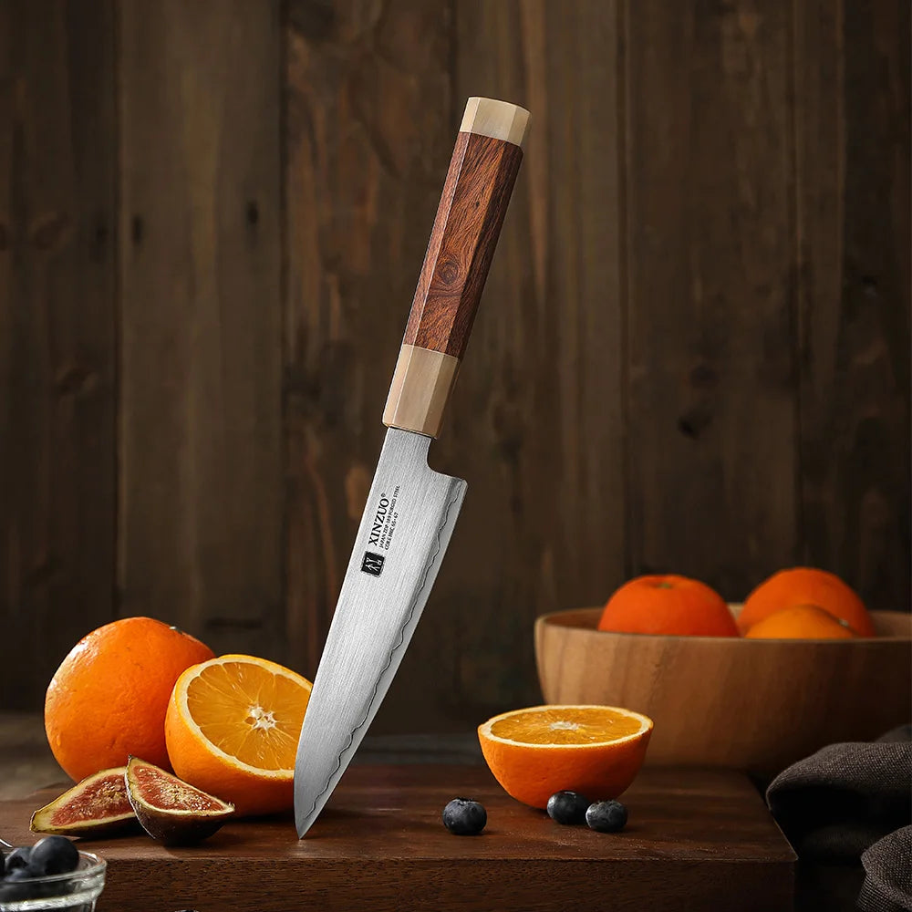 New Utility Knife Custom Japanese ZDP189 Composite Steel High End Kitchen Knives Cooking Gift