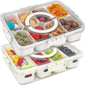 Portable Refrigerator Modern Eight-Compartment Fruit Salad Preservation PP Storage Box