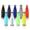 Custom LOGO 350ml 500ml 750ml 1000ml Stainless Steel Double Wall Water Bottle Powder Coating Cola Shape Water Bottle