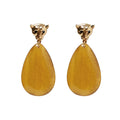 Europe and the United States New Cold Wind Exaggerated Atmosphere Three-dimensional Metal Leopard Head Resin Drop Earrings