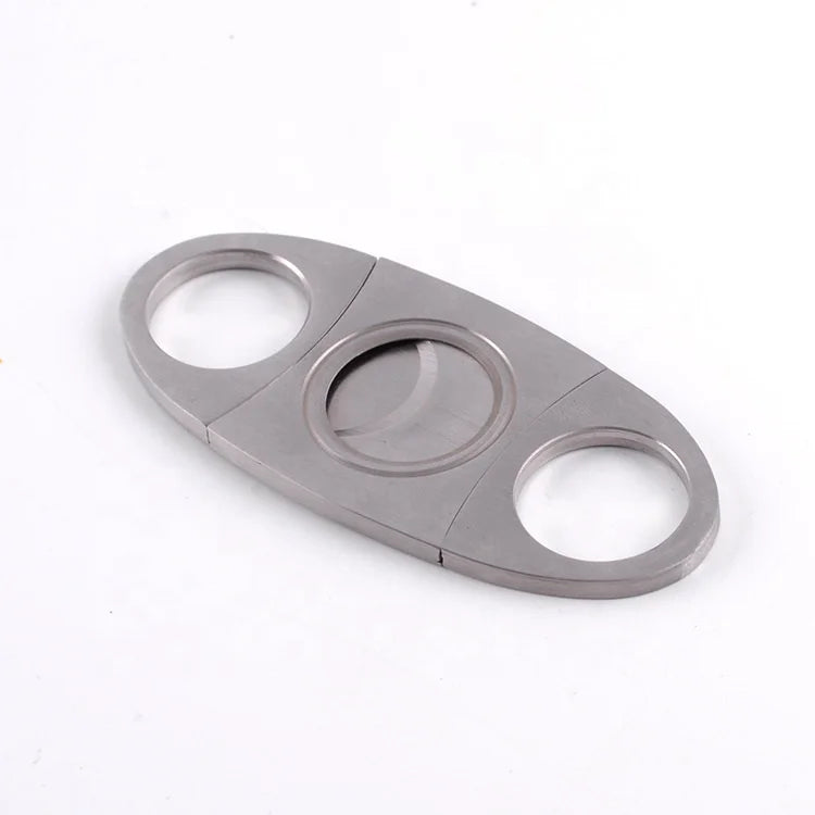 Cheap Wholesale Custom Cigar Accessories Stainless Steel Double Blade Manual Cigar Cutters