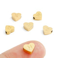 EManco 14K Gold Plated Initials A-Z Letter Pendant Fashionable Stainless Steel Heart Shape Jewelry Making Accessories Bijoux