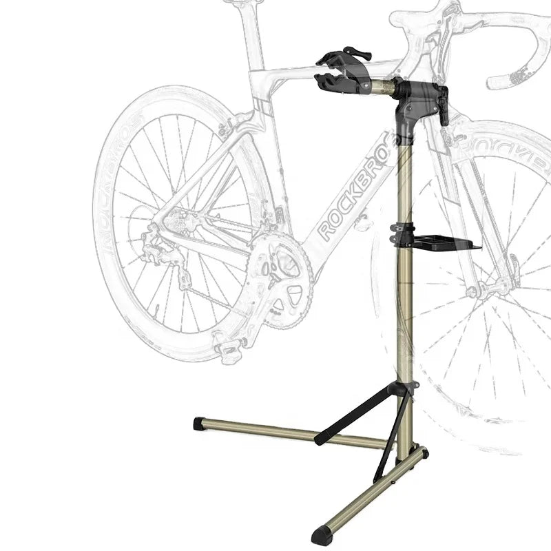 ROCKBROS Bike Repair Stand MTB Road Bicycle Maintenance Rack With Tool Tray Adjustable Foldable Storage Display Bike Work Stand