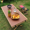 Desk Leather Pad Table Mat Camping Wood Roll Table Mat 115 85 PU Leather Thicken Waterproof  Desk Pad