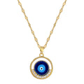 Round Eyes Luxury Cross-border Banquet Wedding Necklace Jewelry for Women in Bulk Stainless Steel