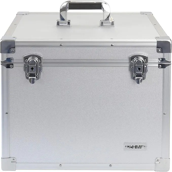 Aluminium Storage Box Vinyl Record Storage and Carrying Case Vinyl Record Storage Box