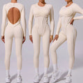 Customize Activewear Workout Clothing Nylon One Piece Rompers Bodysuit Quick Drying Gym Wear Yoga Jumpsuit for Women
