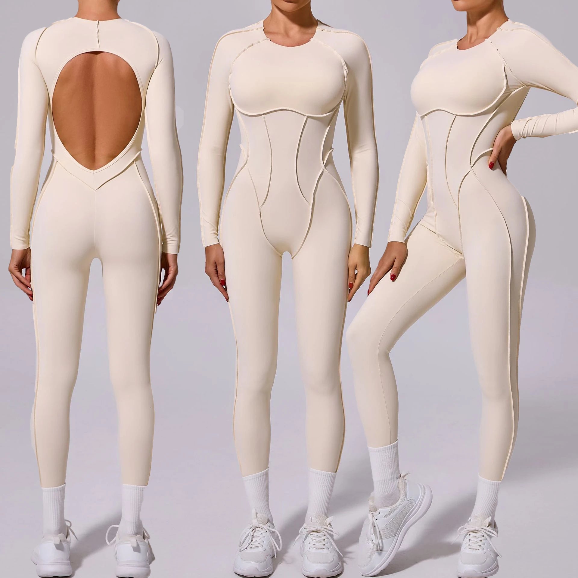 Customize Activewear Workout Clothing Nylon One Piece Rompers Bodysuit Quick Drying Gym Wear Yoga Jumpsuit for Women