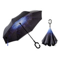 Double Layer Anti-UV Waterproof Windproof Straight Umbrella C-Shaped Handle for Car Rain Outdoor Use Premium Promotional Item