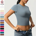 T-shirt Manufacturer Women's Y2k Print on Demand Clothing Short Sleeve Crew Neck T-shirt Baby Tee Women Women Slim Fit Tops