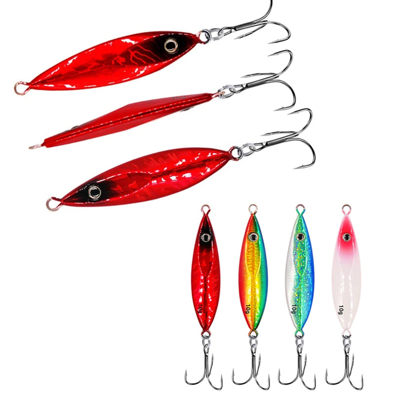 MISTER JIGGING Slow Jig Fishing Lures Saltwater Trolling Lures Metal Jig Lures Fishing Metal Bait for Fishing