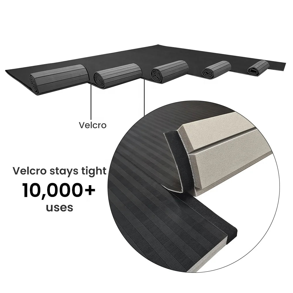 LINYIQUEEN Waterproof Rolled Jiu Jitsu Tatami Mat Smooth Taekwondo Judo Roll Mats for Martial Arts
