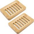Eco Friendly Kitchen Sink Drainer Bar Soap Holder Soap Tray Bamboo Wooden Soap Dish for Shower Bathroom